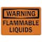 Signmission Safety Sign, OSHA Warning, 5" Height, 7" Width, Flammable Liquids, Landscape OS-WS-D-57-L-19663 - alternate 1